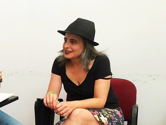 Coral Herrera durante una entrevista en FemiCádiz. FOTO: SONIA HERRERA