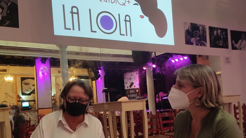 Carmen Rodríguez y Sonia Arnáiz, de la Peña Flamenca Feminista LGTBIQ+ La Lola.